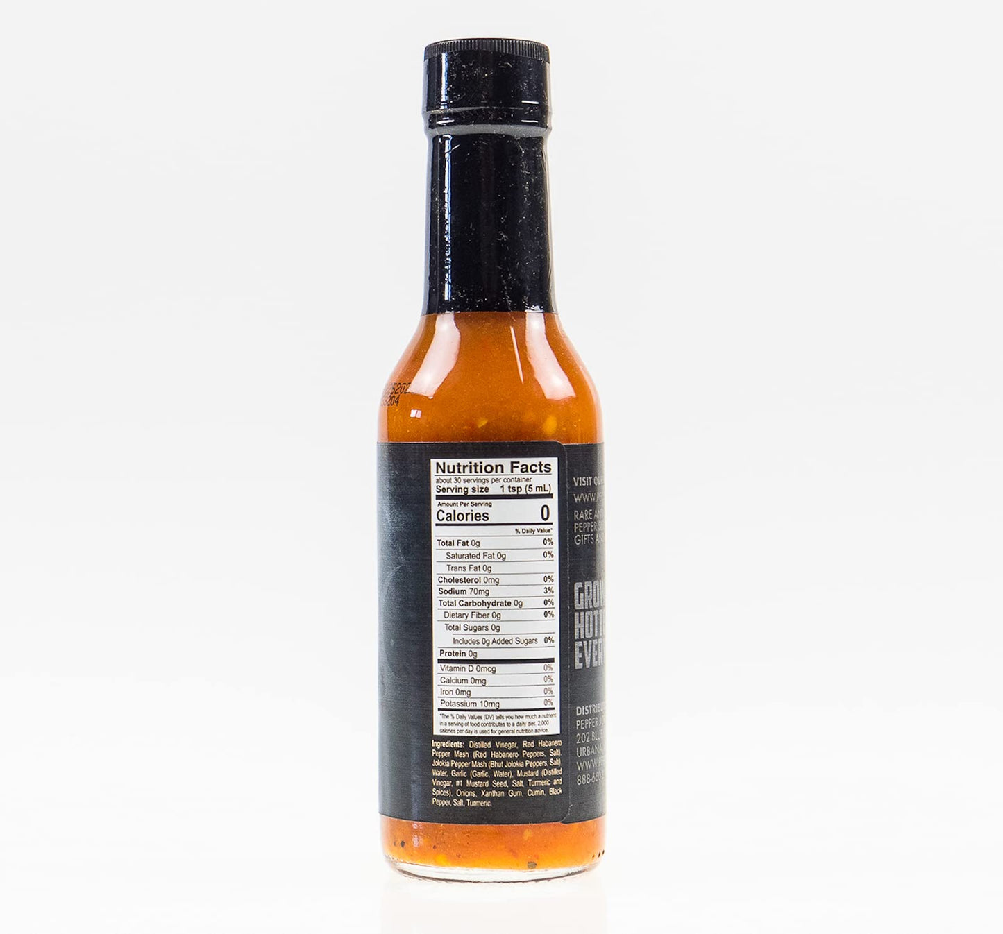 Pepper Joe’s Ghost Pepper Hot Sauce - Gourmet Bhut Jolokia Sauce with Fresh Ghost Chilis for Mouth Burning Heat and Flavor