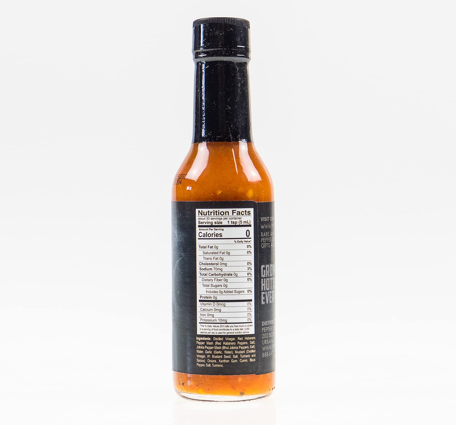 Pepper Joe’s Ghost Pepper Hot Sauce - Gourmet Bhut Jolokia Sauce with Fresh Ghost Chilis for Mouth Burning Heat and Flavor