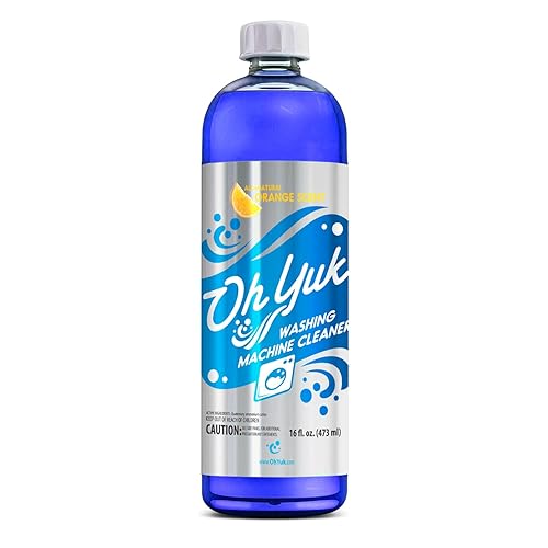 Oh Yuk Washing Machine Cleaner For All Washers (Top Load, Front Load, HE and Non-HE), Natural Citrus Fragrance, Four Cleanings Per Bottle, Septic