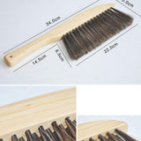 EXCEART Soft Bristle Brush for Counter Woodworking Gardening Furniture Drafting Patio (Wood Color Random Wooden Grain)