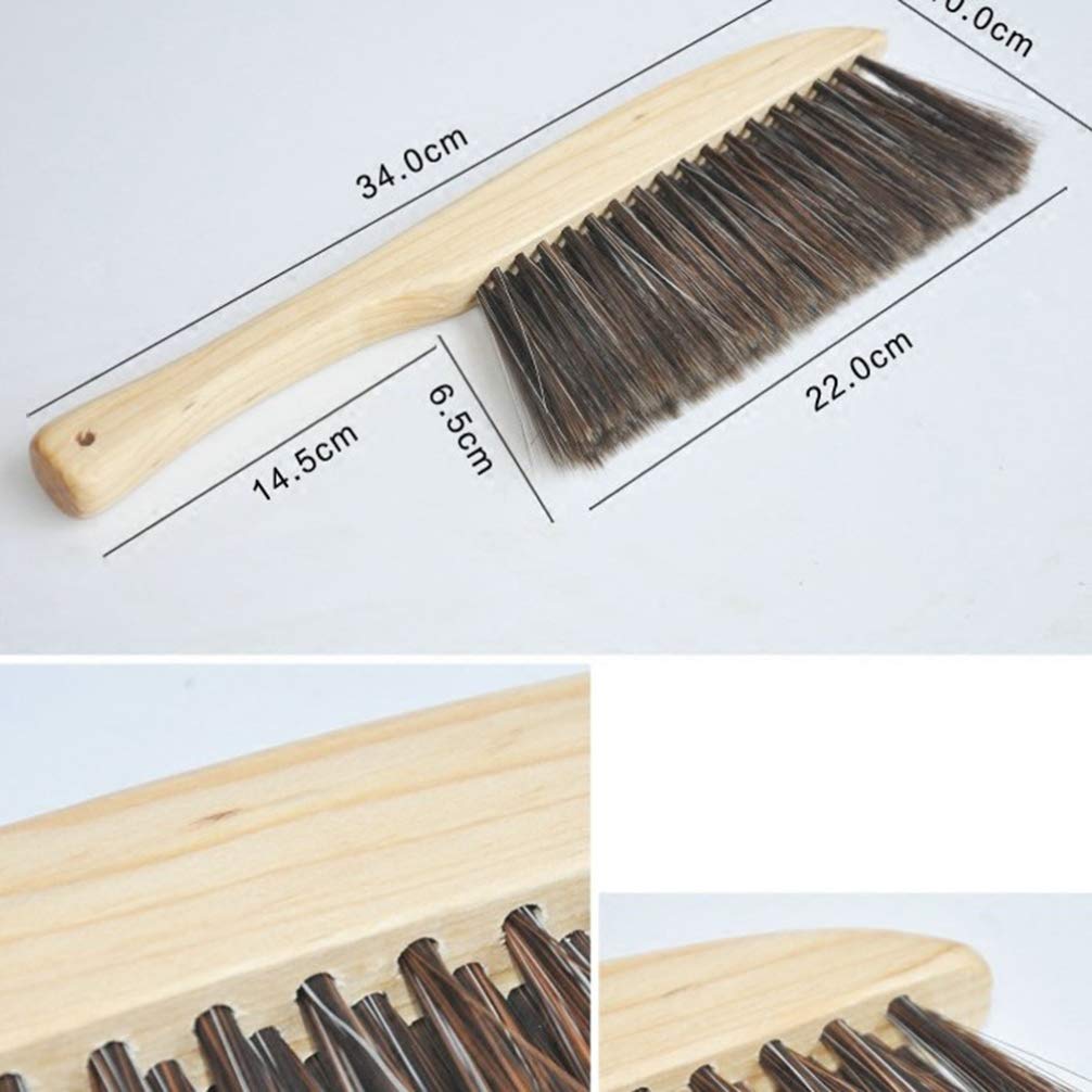 EXCEART Soft Bristle Brush for Counter Woodworking Gardening Furniture Drafting Patio (Wood Color Random Wooden Grain)