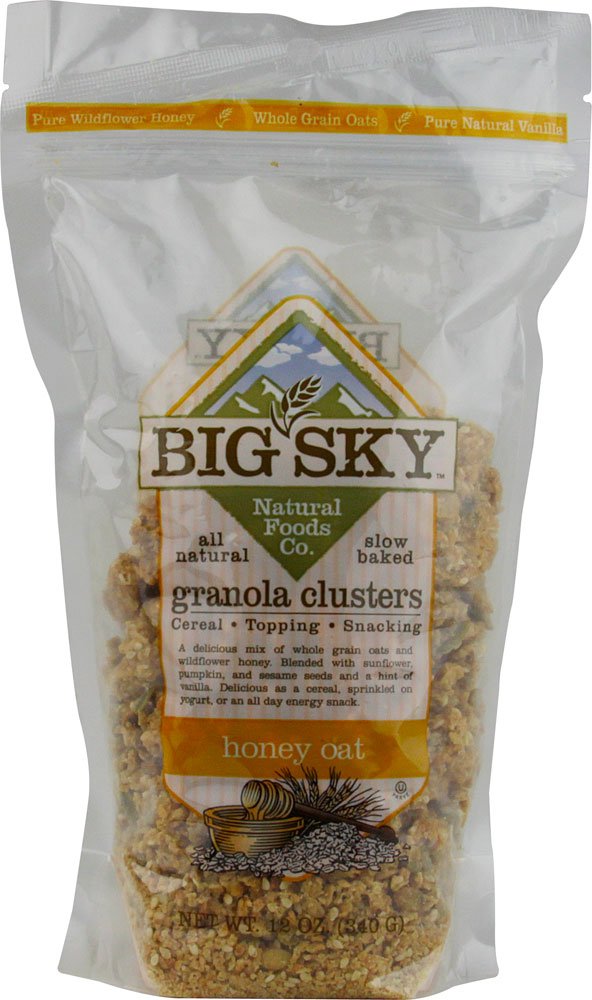 Big Sky Granola Honey Oat, 12-Ounce Pouches (Pack of 6)