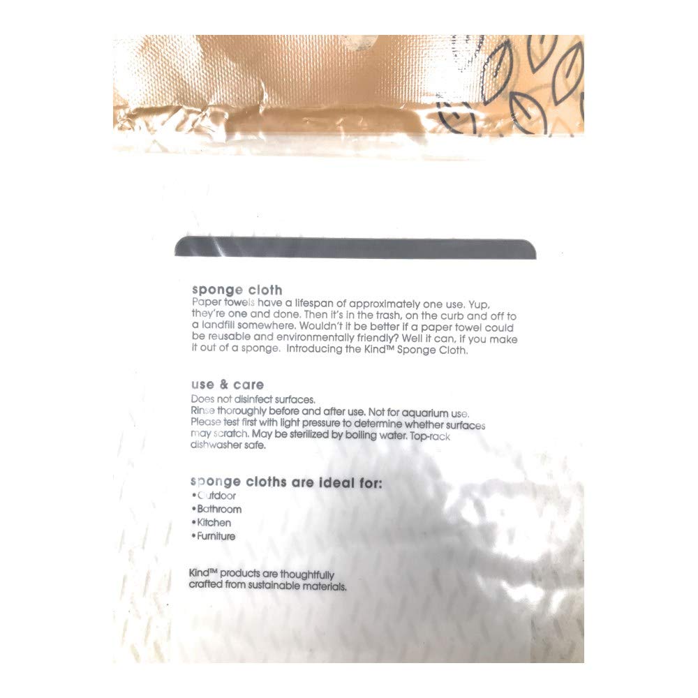 Casabella, Sponge Kind Cloth, 3 Count