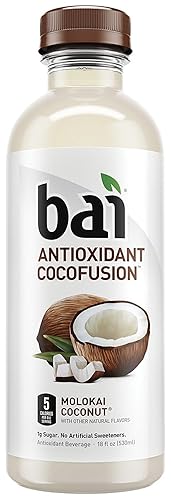 Bai Cocofusions Molokai Coconut, Antioxidant Infused Beverage, 18 Fl. Oz. Bottles (Pack of 6)