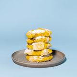 The Cravory: Lemon Bar Cookies - 24 cookies, 2.0 oz. each - Individually Wrapped - Gourmet - Baked Fresh - Dessert, Snack or Baked Goods
