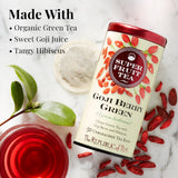 The Republic of Tea Goji Berry Green Superfruit Tea, Tea Bag Tin, 50 Count
