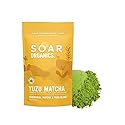 Soar Organics - Yuzu Matcha Green Tea Powder - Ceremonial Matcha & Yuzu Peel Powder Blend (1.76 oz)