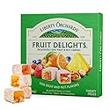 Liberty Orchards, Fruit Delights - Assorted Vegan Fruit and Nut Candies, Gluten Free, Lokum with Nuts, Strawberry & Walnut Turkish Delight Gourmet