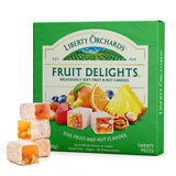 Liberty Orchards, Fruit Delights - Assorted Vegan Fruit and Nut Candies, Gluten Free, Lokum with Nuts, Strawberry & Walnut Turkish Delight Gourmet