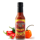 HELLBANERO FIRE HABANERO SAUCE | Made with Aged Cayenne Red Peppers | Crafted in Small Batches, Low Sugar, Low Carb | Awesome Hot Sauce & Marinade.