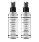 Clothing Anti-Static Spray 2 Bottle Pack Eliminate Static Clothes Hair Attachment Fabric Hair Flat Crease Reduce Static Electricity
