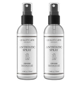 Clothing Anti-Static Spray 2 Bottle Pack Eliminate Static Clothes Hair Attachment Fabric Hair Flat Crease Reduce Static Electricity