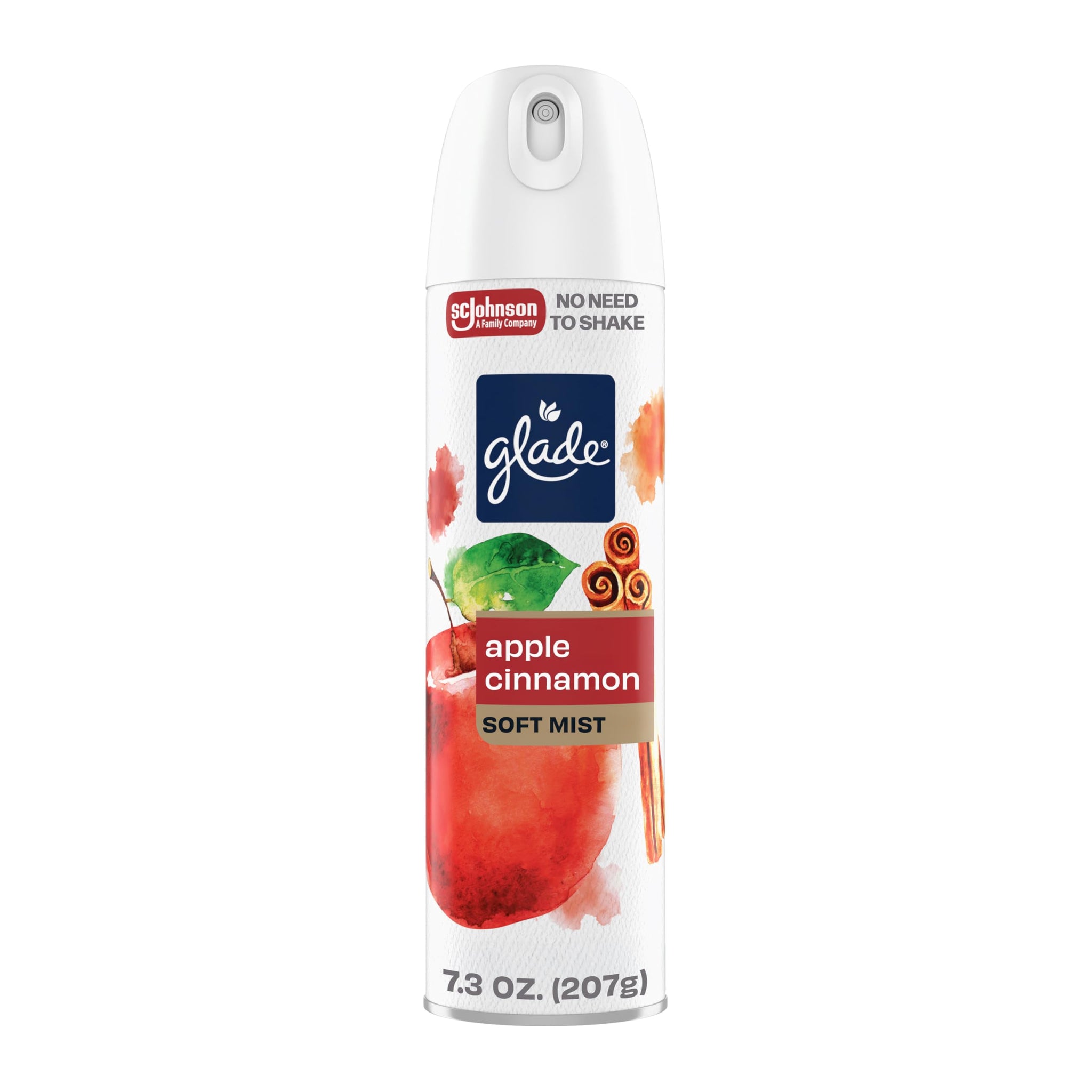 Glade Odor Fighting Soft Mist Air Freshener Room Spray, Apple Cinnamon, 7.3oz., 1 count