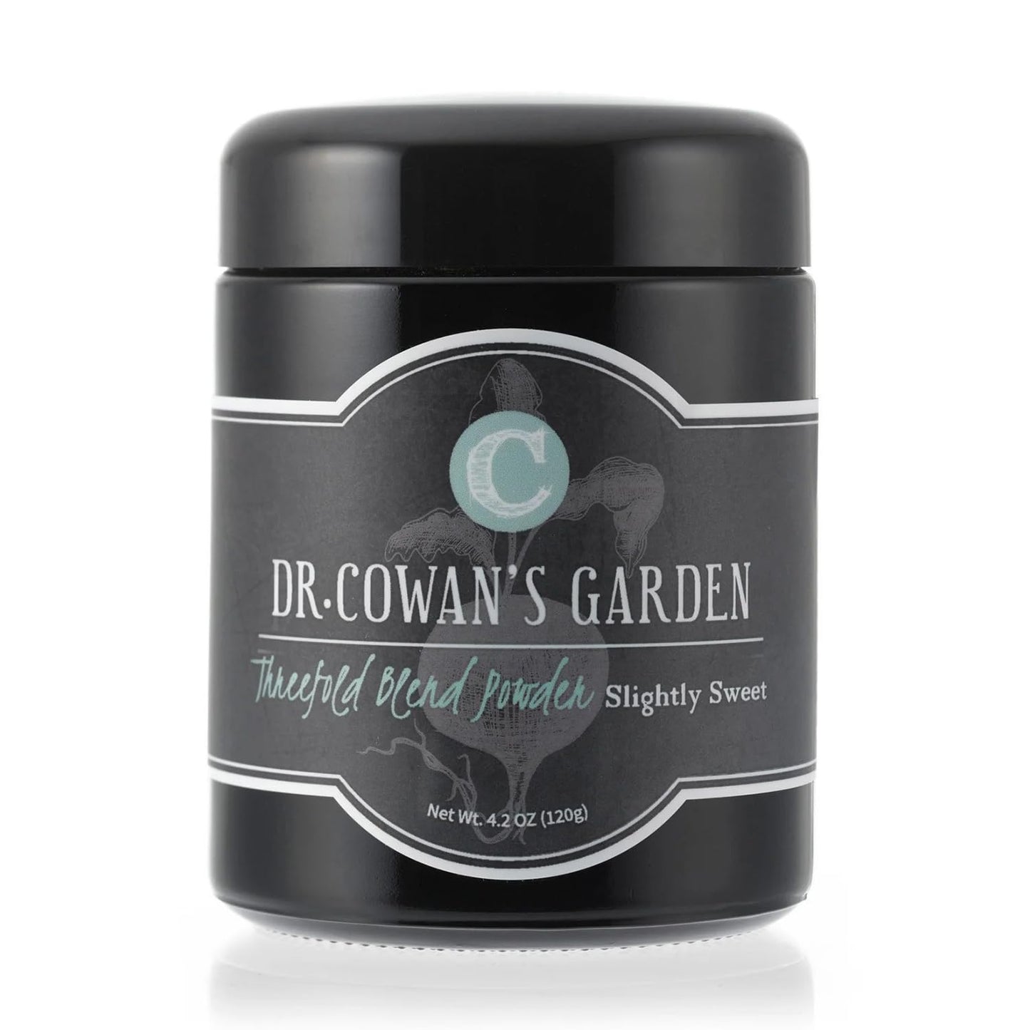 Dr. Cowan’s Garden Threefold Slightly Sweet Vegetable Powder, Greens Powder with Organic Carrots, Beets, Swiss Chard, Kale, Organic Veggie Supplement
