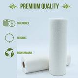 Microfiber Cleaning Cloth Roll: Tear-Away Reusable Paper Towels Fiber Cloth Household Kitchen Lazy rag Wet and Dry Dual use,Washable,Scratch