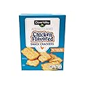 Clover Valley Chicken Flavored Snack Crackers -1 Box (7.5 Oz.) Salty & Savory Crunchy Chik'n Treat