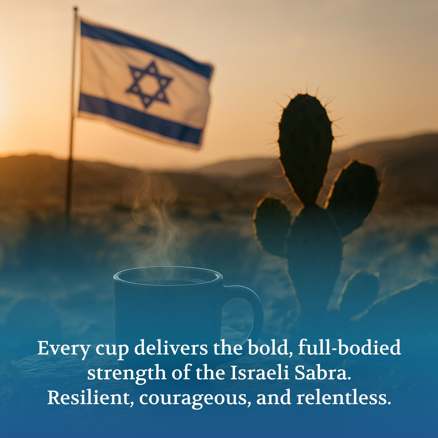Iron Dome Coffee - Sabra Spirit Whole Bean Coffee, Dark Roast - Fresh Roasted Coffee Beans - Bold Rich Flavor - 12oz Bag - Inspired by the Heritage