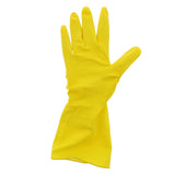 AmerCare Neptune Yellow Household Latex Rubber Gloves for Dishwashing and Cleaning, Large, Case of 120 Pairs