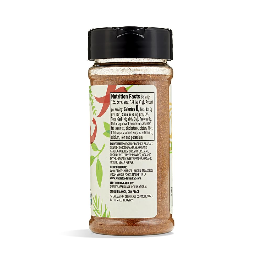 365 by Whole Foods Market, Organic Seafood Spice Rub, 4.4 Ounce