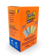 Scrub Daddy - Eraser Daddy with Scrubbing Gems Dual-Sided Scrubber and Eraser, Lasts 10x Longer Than Ordinary Melamine Erasers, Water Activated