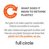 Full Circle Renew Collection All-Purpose Recycled Microfiber Cloths, Citrus Print, 12.01" x 3.00", Set of 3 - Cleans with Just Water & Naturally