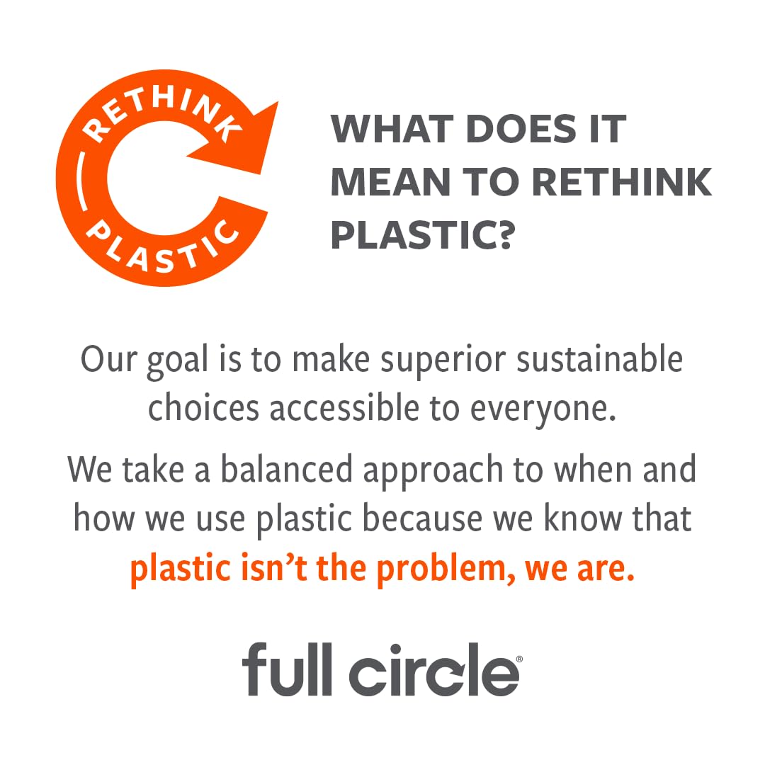 Full Circle Renew Collection All-Purpose Recycled Microfiber Cloths, Citrus Print, 12.01" x 3.00", Set of 3 - Cleans with Just Water & Naturally