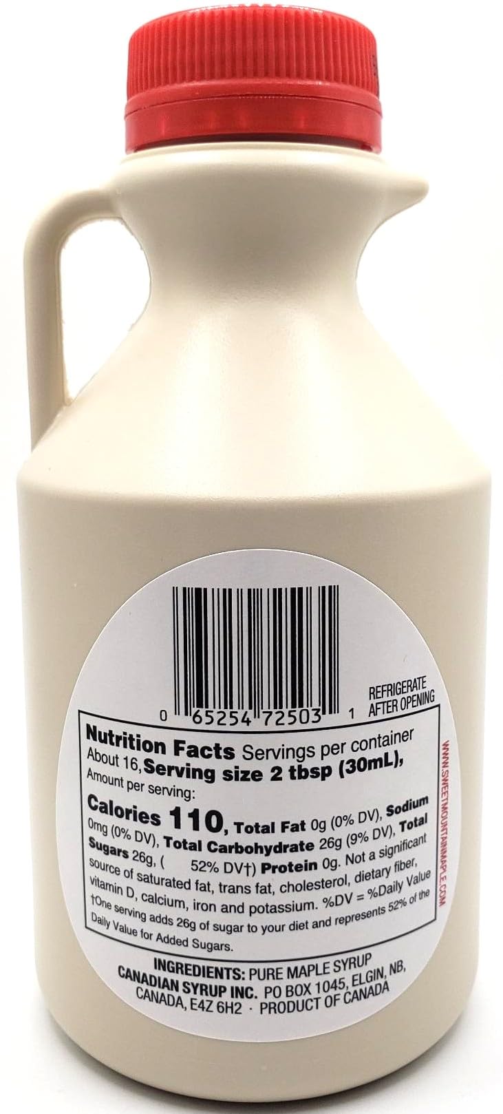 Sweet Mountain - 100% Pure Maple Syrup Grade A Amber (17 FL OZ)