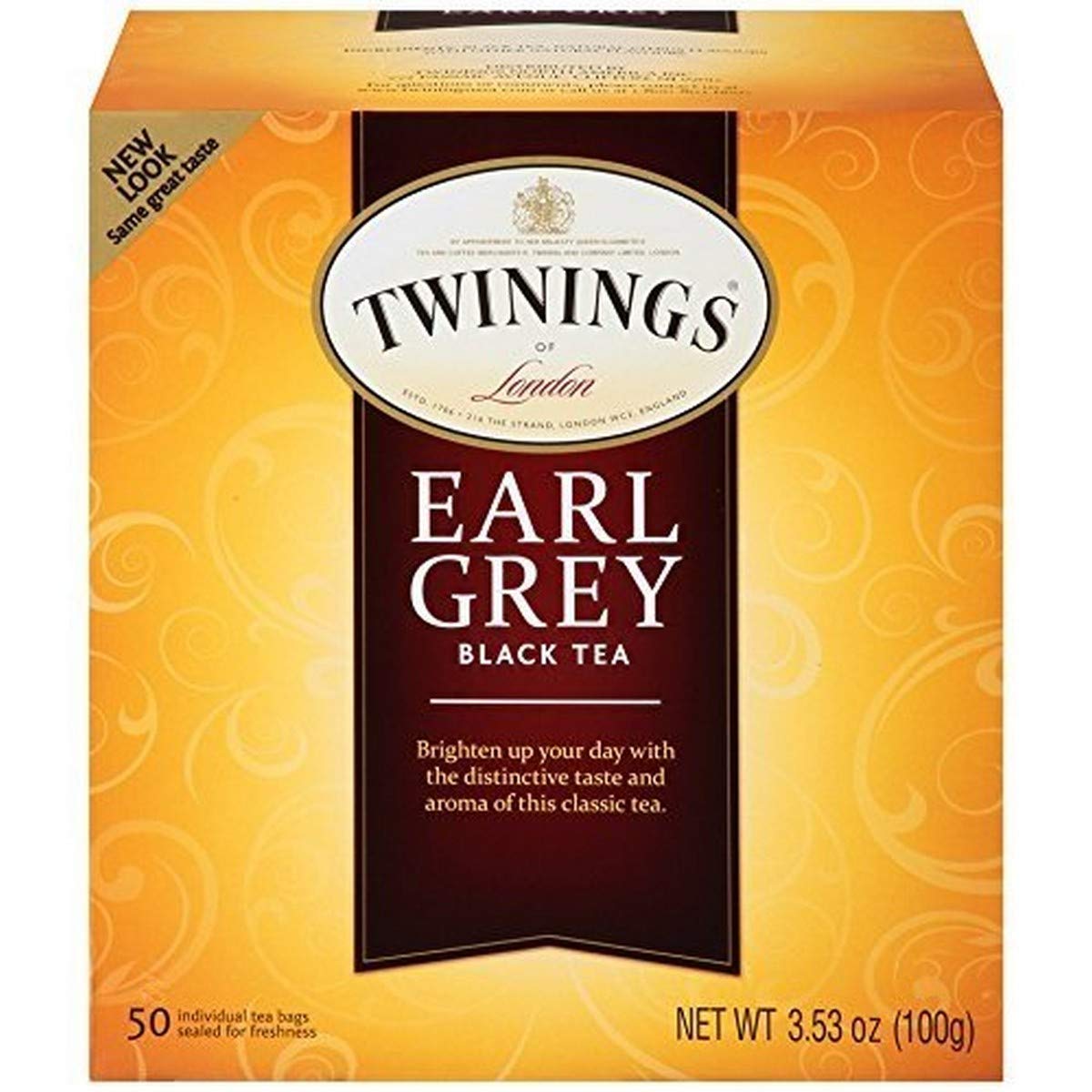 Twinings Earl Grey Black Tea, 50 ct