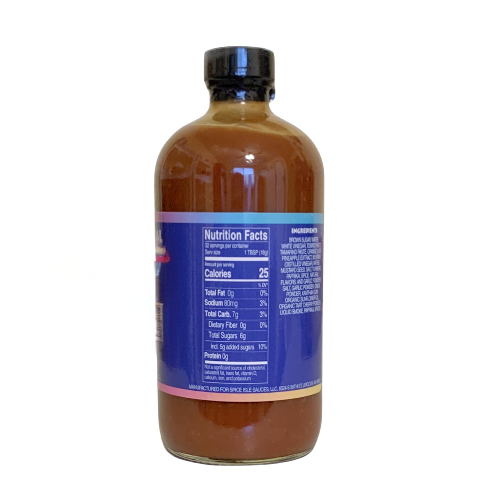 Spice Isle Sauces Tropical Tamarind Gourmet Sauce - 20 oz Mild Caribbean BBQ Gluten-Free Marinade | Tamarindo Fruit Blend | Great for Grilling