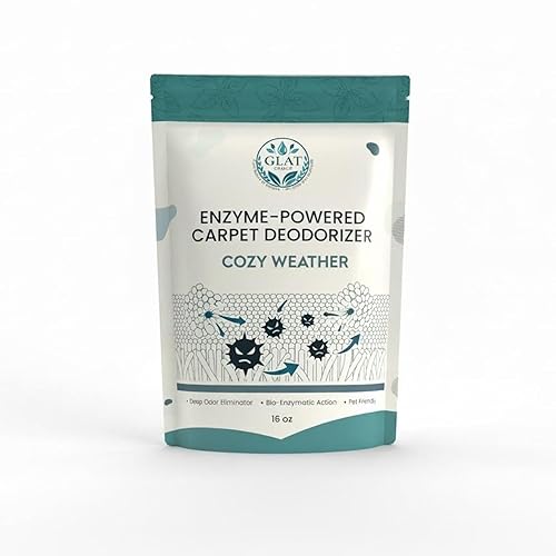 GLAT Group Enzyme-Powered Carpet Deodorizer (Powder) - Cozy Weather | Natural Pet Odor Eliminator | Bio-Enzymatic Formula, Premium Performance, Eco