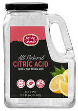 Citric Acid 11 LB Bulk Jar - All Natural, Food Grade, Non-GMO Citric Acid Powder for Cleaning, Bath Bombs, Preserving | Fine Granular & Premium