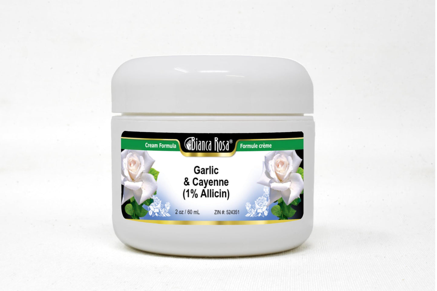 Bianca Rosa Garlic & Cayenne (1% Allicin) Cream (2 oz, ZIN: 524351) - 2 Pack