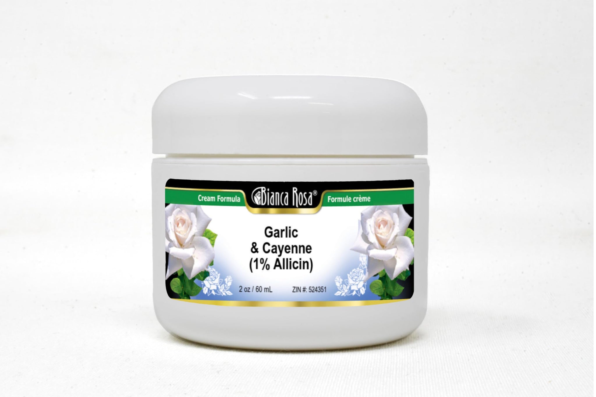 Bianca Rosa Garlic & Cayenne (1% Allicin) Cream (2 oz, ZIN: 524351) - 2 Pack