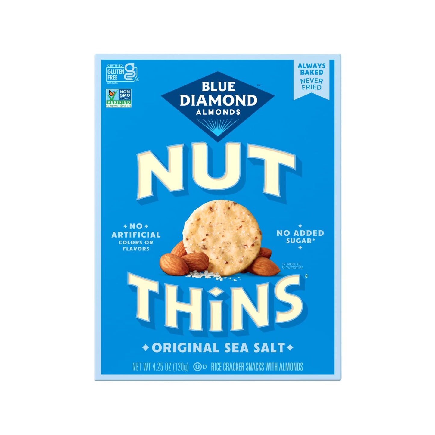 Blue Diamond Almonds, Original Almond Nut Thins Crackers, 4.25oz