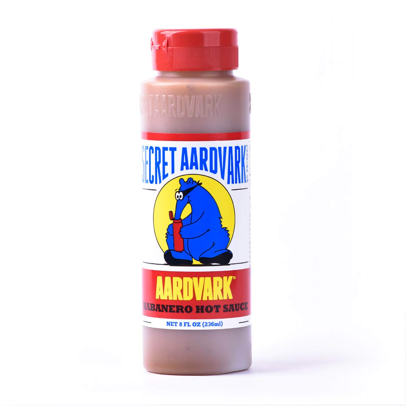 Secret Aardvark Habanero Hot Sauce - Habanero Peppers & Roasted Tomatoes, Medium Spiced Hot Sauce, BBQ Sauce, Non-GMO, Low Sugar, Low Carb, Hot Sauce