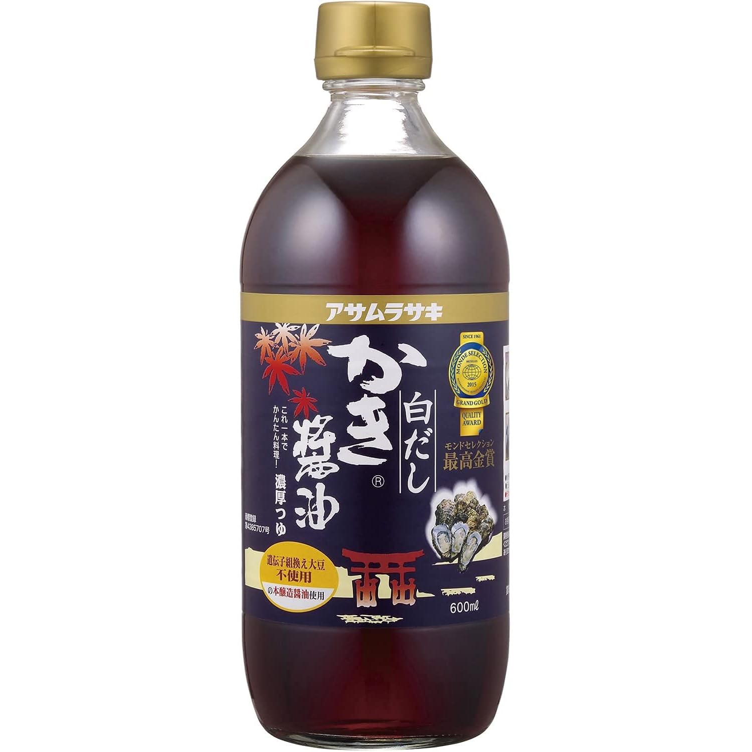 Asamurasaki SUPER UMAMI Oyster-Flavored Shirodashi (White Soy Sauce) Monde Selection Gold Award Winner, Seasoning for Soups, Noodles & Simmered Dishes