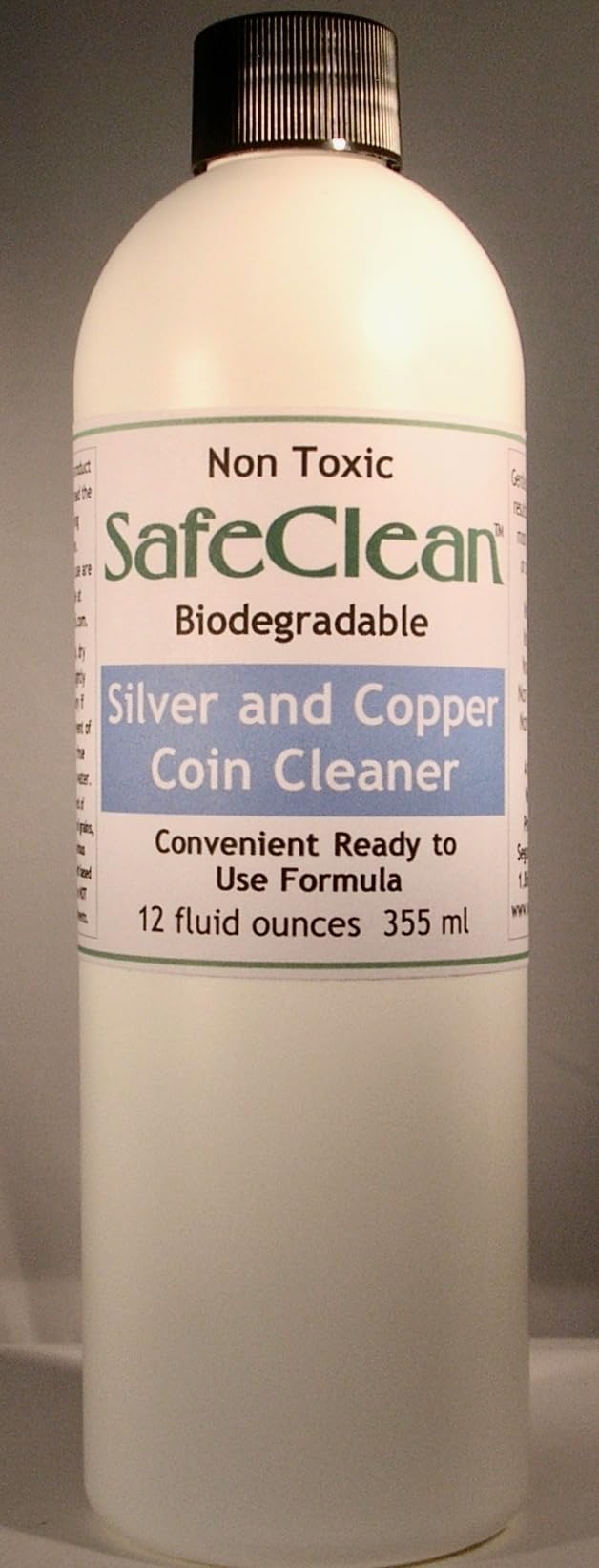 Wonder Oil Products LLC SafeClean Coin Cleaner Ready to Use Solution for Silver and Copper Modern Coins 12 fl. ounces. No Risk Guarantee.