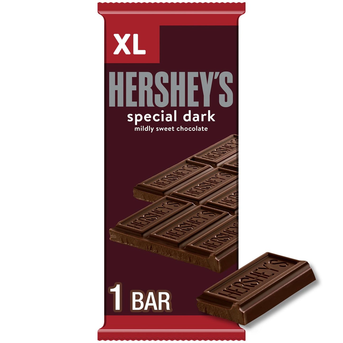Hershey's Special Dark, Mildly Sweet Chocolate Xl, Candy Bar, 4.2 Ounce, 16 Count