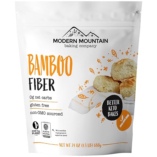 Bamboo Fiber (1.5 lb) 0g Net Carbs, Keto Fiber for Keto and Low Carb Baking, Improves Texture of Keto Baking, Keto-Friendly, Verified Gluten Free