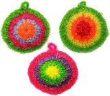 Dish Scrubber Cute Non Scratch Decorative Dish Scrubber Dish Net Clothes for Kitchen Washing Dishes Cleaning Net 3 Pack