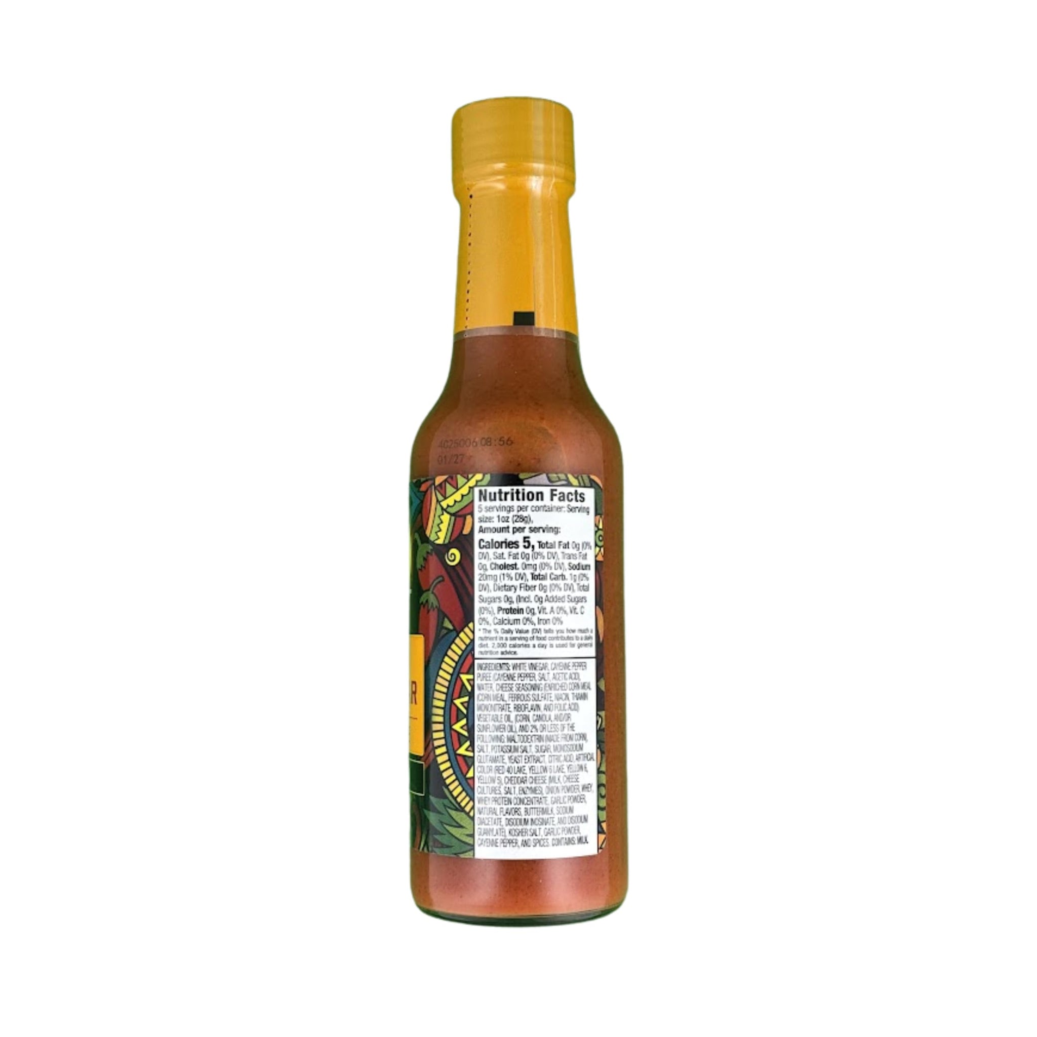Buc-ee’s Hot Cheddar Hot Sauce - Bold & Creamy Cheddar with Spicy Cayenne Kick, Gluten Free, 5 oz Bottle
