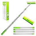 ITTAHO Window Squeegee, Squeegee for Window Cleaning, 2 in 1 Squeegee Window Cleaner with 58'' Long Handle,Window Washing Kit with Extension Pole