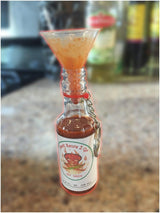 HawtSauce2Go 1.6oz bottle - Hot Sauce Kit with Food Funnel and Keychain