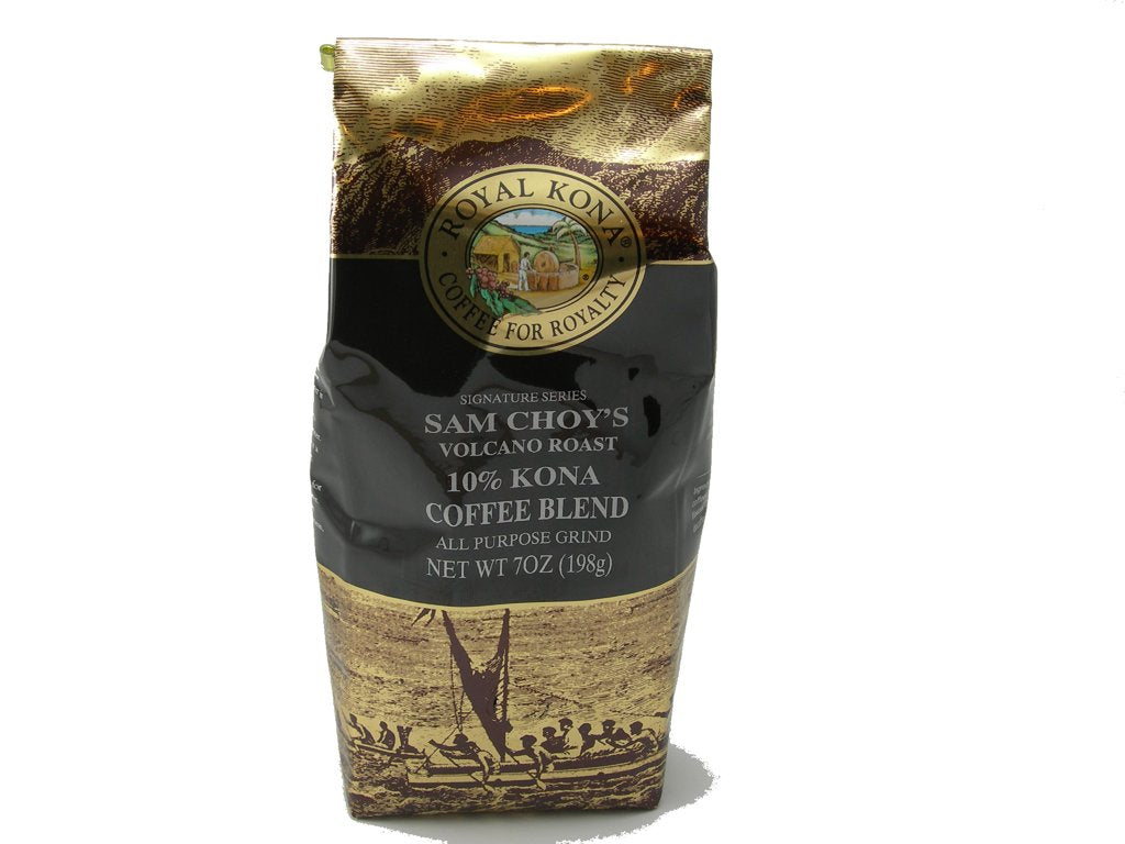 Royal Kona Coffee Sam Choy's Signature Series Volcano Roast (All Purpose Grind) - 7 oz by Royal Kona Coffee
