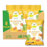 ARTISAN TROPIC Plantain Strips Naturally Sweet - 8 Pack, 2oz - Vegan, Paleo, Gluten Free Chips - Individual Bags Healthy Snacks for School, Gym, Kids