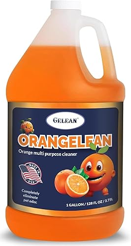 Multi Purpose Cleaner Pet Odor eliminator - Concentrate MAKES 64 GALLON - MADE IN USA- pH Neutral - ORANGELEAN Strong Odor Floor Cleaner - Orange