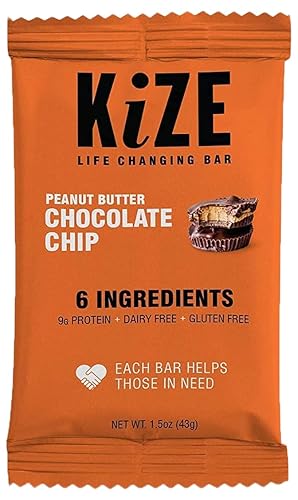 Kize Peanut Butter Chocolate Chip Energy Bar 10 Count, 1.5 OZ