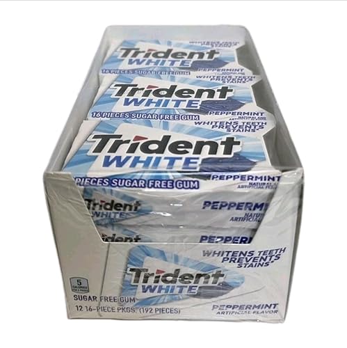 Trident White Peppermint Sugar-Free Gum 16 pc