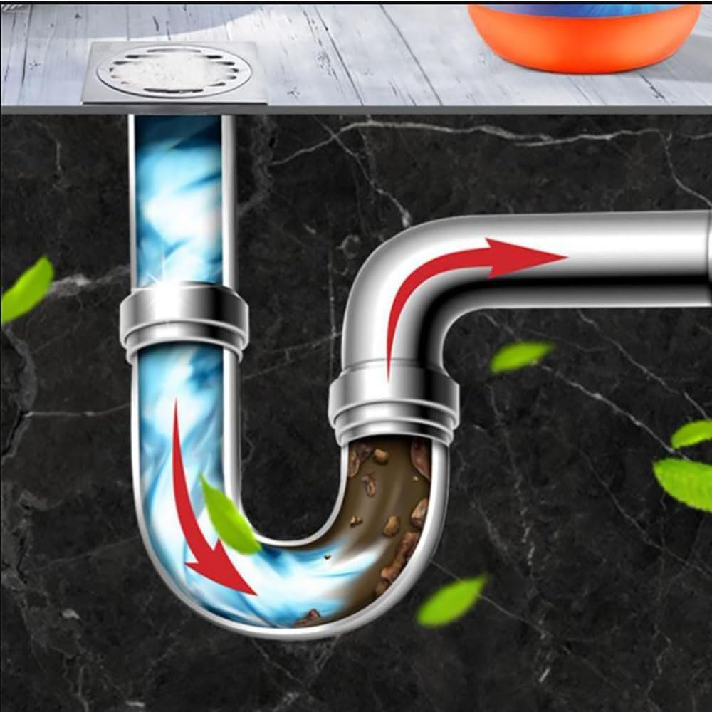 AIMILESHANG Pipeline Dredging Agent-Momeng Kitchen Unblockerle, Powerful Pipe Dredge Agent, Sink Drain Cleaner for Kitchen Toilet Pipeline Cleaning