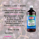 Deiman Artificial Food Flavoring Grape Concentrate D-15 (33.8 fl oz)